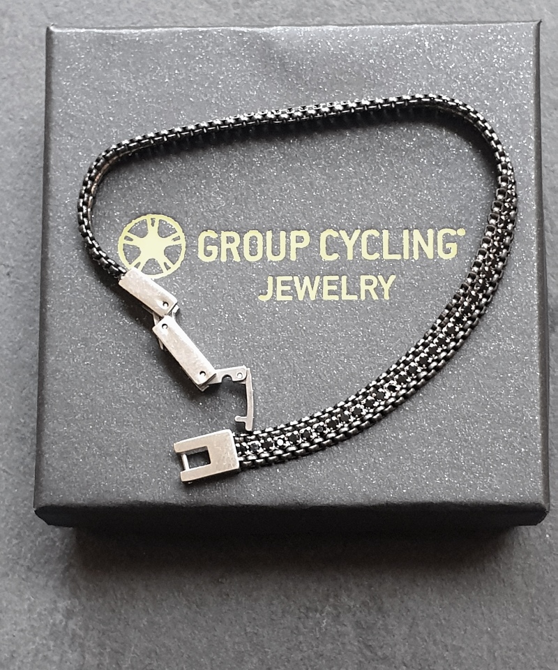 Collection GC2C Steel Product 316L - Bracciale Acciaio Dark e Zirconi Neri
