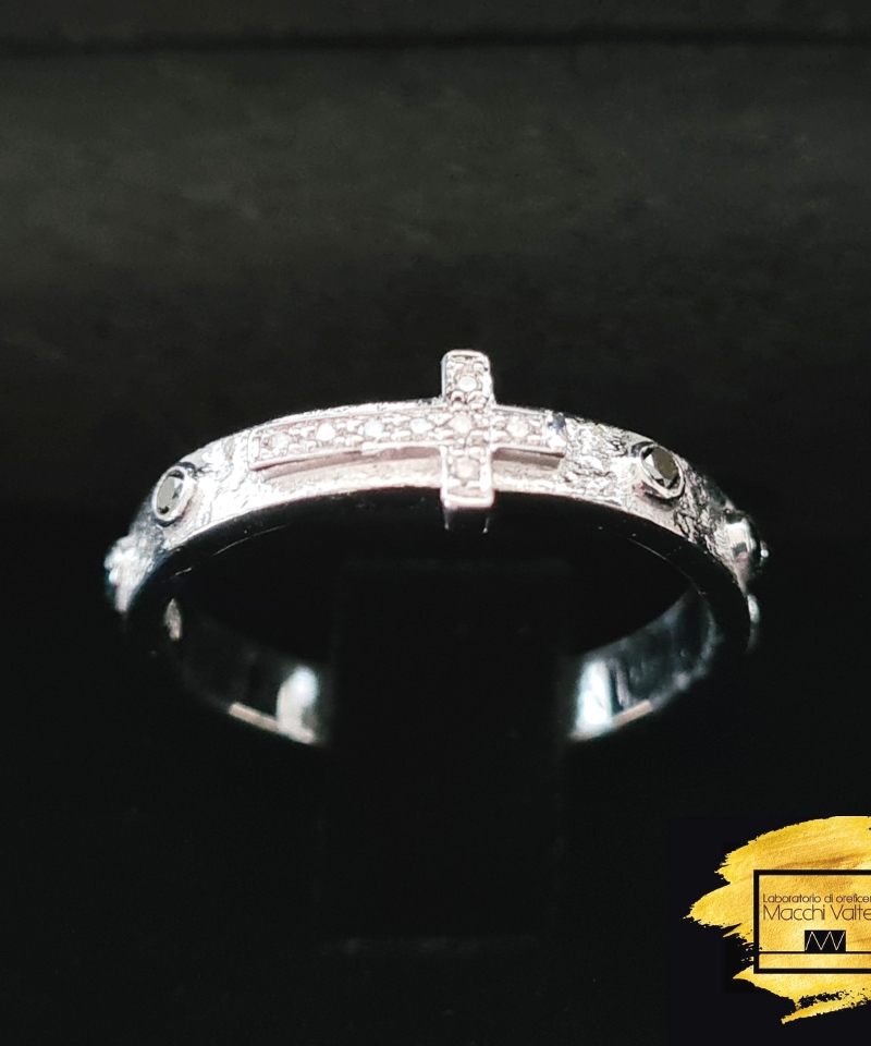 Collection VM Jewels Luxury Gold&Silver Anello Oro e Diamanti 