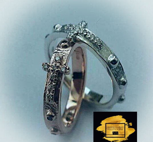 Collection VM Jewels Luxury Gold&Silver Anello Oro e Diamanti 