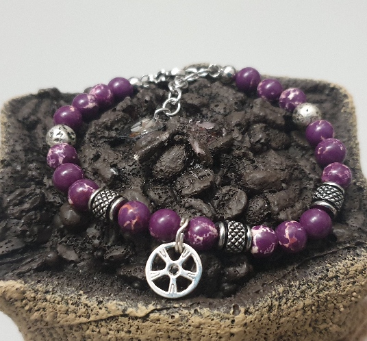 Composizione Bracciale VM Steel Jewels + Ciondolo Piccolo GC Argento925