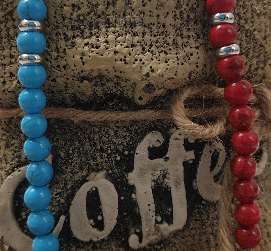  Collezione Bracciali GCSteel con Pietre Naturali Granato e Calcedonio regolabili